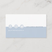 後を追SNSのモダントレンディーとミニマル 名刺 (正面)