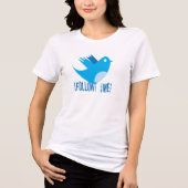 後を追Twitter  Bird Tシャツ (正面)
