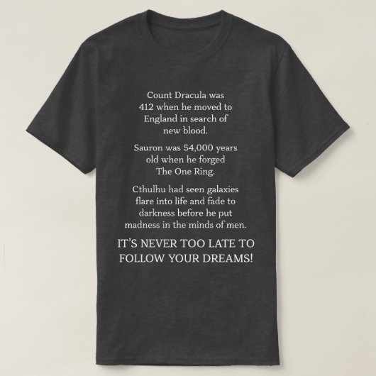 後を追Your Dreams Cthulhuおたく Tシャツ (デザイン正面)