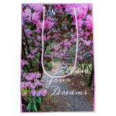 後を追Your Dreams Garden Pathフローラ ミディアムペーパーバッグ (裏面)