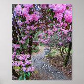 後を追Your Dreams Garden Pathフローラ 箔ポスター (正面)