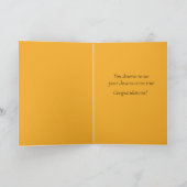 後を追Your Dreams Graduation Greeting カード (内部)