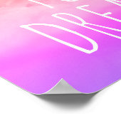 後を追Your Dreams Kids'Room感動的引用文 ポスター (角)