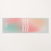 後を追Your Dreams Pastel Gradient やる気を起こさせる ヨガマット (正面(横))