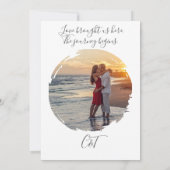 後カジュアルの結婚ブランチモダン書 招待状 (裏面)