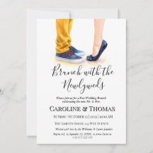 後カジュアルの結婚ブランチモダン書