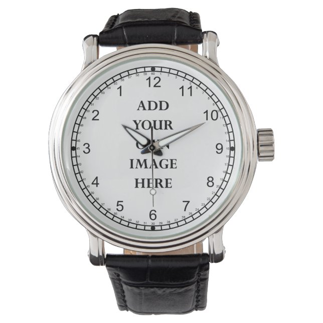 後カスタマイズ熱狂する向き時計のポートレート 腕時計 (正面)