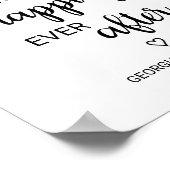 後シンプル楽しく書いた墨書 ポスター (角)