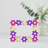 後パーティーピンク金ゴールド紫色の星Any Color RSVP (スタンド正面)