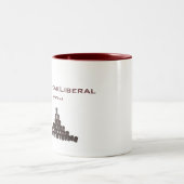 後ピークの自由主義のなコーヒー・マグ ツートーンマグカップ (中央)