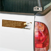 後世の自由の販売 バンパーステッカー (トラック上)