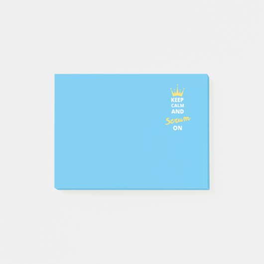 後保で落ち着いてスクラム ポストイット (正面)