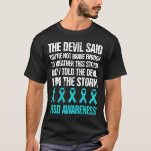 後動揺して外傷性ストレスPtsd認識度 Tシャツ