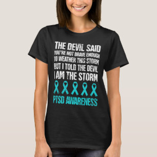 後動揺して外傷性ストレスPtsd認識度 Tシャツ