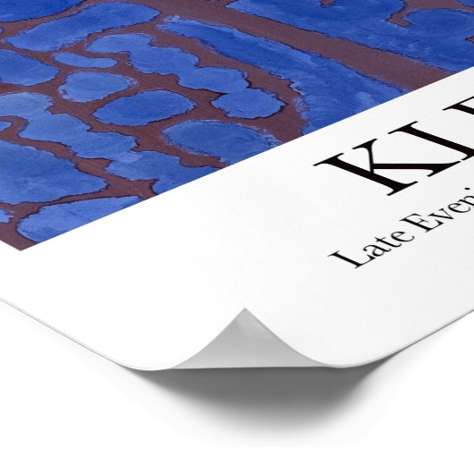 後半の夕べPaul Kleeによって森から眺める ポスター (角)