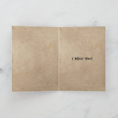 後半の番組のグリーティングカード。 カード (内部)