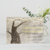 後半秋または素朴冬の木のラ結婚イト 招待状 (スタンド正面)