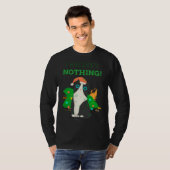 後悔しないクリスマス猫ぴったり Tシャツ (正面フル)