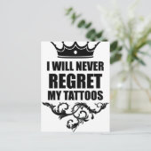 後悔しないタトゥー ポストカード (スタンド正面)
