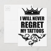 後悔しないタトゥー ポストカード (正面/裏面)