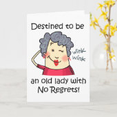 後悔しない カード (黄色い花)