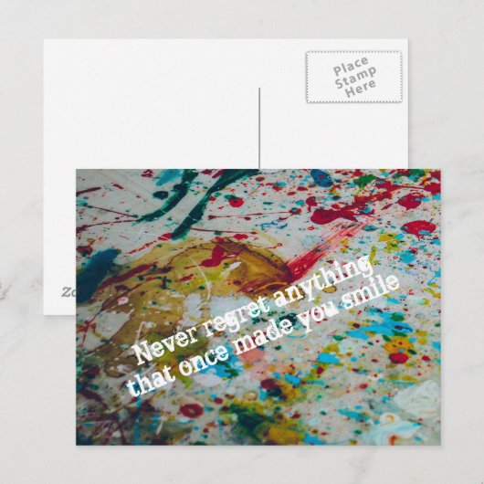 後悔するな ポストカード (正面/裏面)