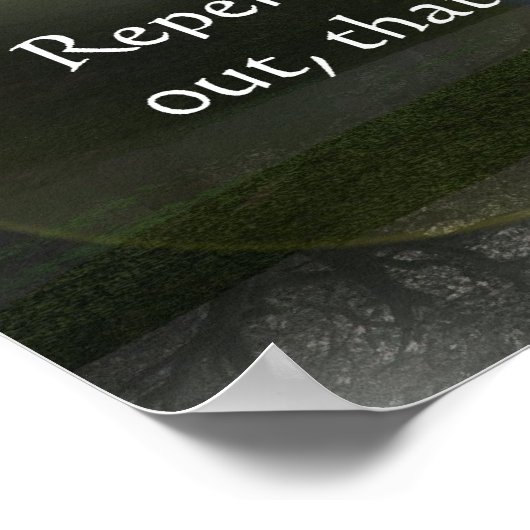 後悔する ポスター (角)