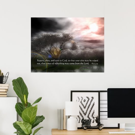 後悔する ポスター (ホームオフィス)