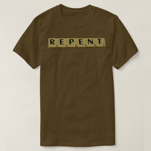 後悔する Tシャツ (デザイン正面)