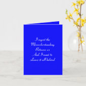 後悔と誤解 カード (黄色い花)