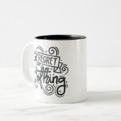 後悔なし引用文 ツートーンマグカップ (正面左)