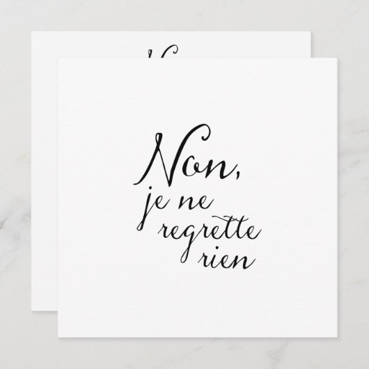 後悔なし誕生日、アニバーサリーリタイアメントパーティー 招待状 (正面/裏面)