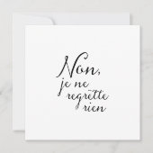 後悔なし誕生日、アニバーサリーリタイアメントパーティー 招待状 (正面)