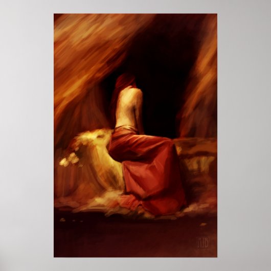 後悔の絵画小さなポスター ポスター (正面)