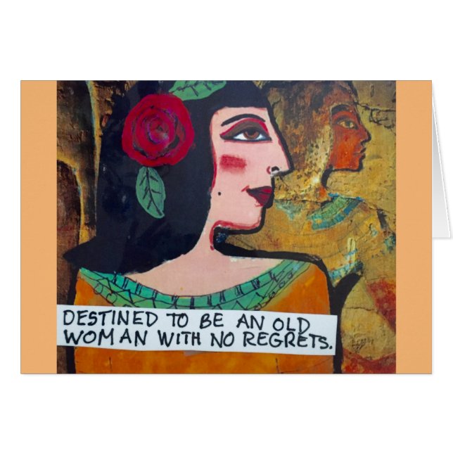 後悔カード無しに老女であるために予定される (正面横)