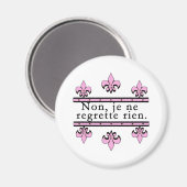 後悔フランスの商品なし マグネット (正面/裏面)