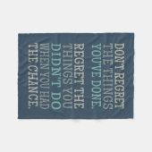 後悔感動的フリースブランケット フリースブランケット (正面(横))