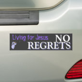 後悔無し バンパーステッカー (車上)
