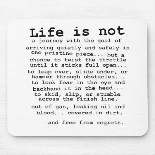 後悔無し-土のバイクのモトクロスのマウスパッド マウスパッド (正面)