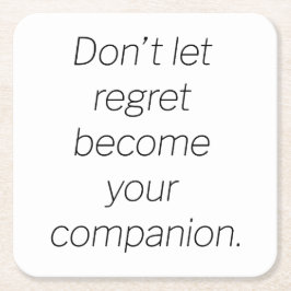 後悔紙コースター スクエアペーパーコースター