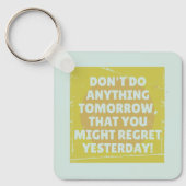 後悔過去と現在時制 キーホルダー (正面)