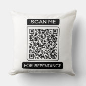 後悔QRコードをスキャンする クッション (正面)