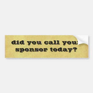 後援 バンパーステッカー