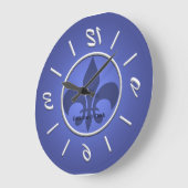 後方に柱時計 ラージ壁時計 (傾斜)