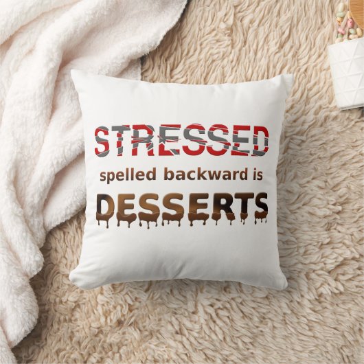 後方に綴られてデザートは重点を置かれます クッション (ブランケット)