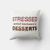 後方に綴られてデザートは重点を置かれます クッション (裏面)