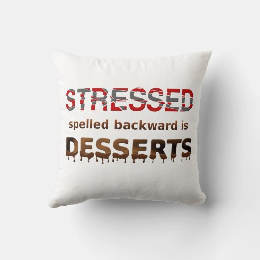 後方に綴られてデザートは重点を置かれます クッション (裏面)