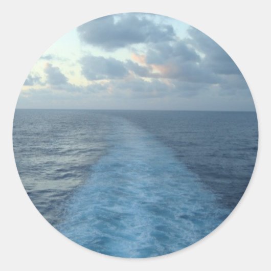 後方のステッカーからの眺め ラウンドシール (正面)