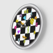 後方の時計 ラージ壁時計 (傾斜)