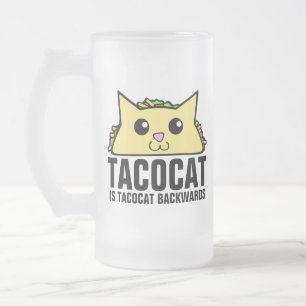 後方のTacocat フロストグラスビールジョッキ
